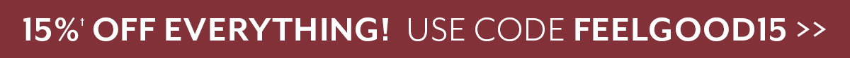 15% off everything!