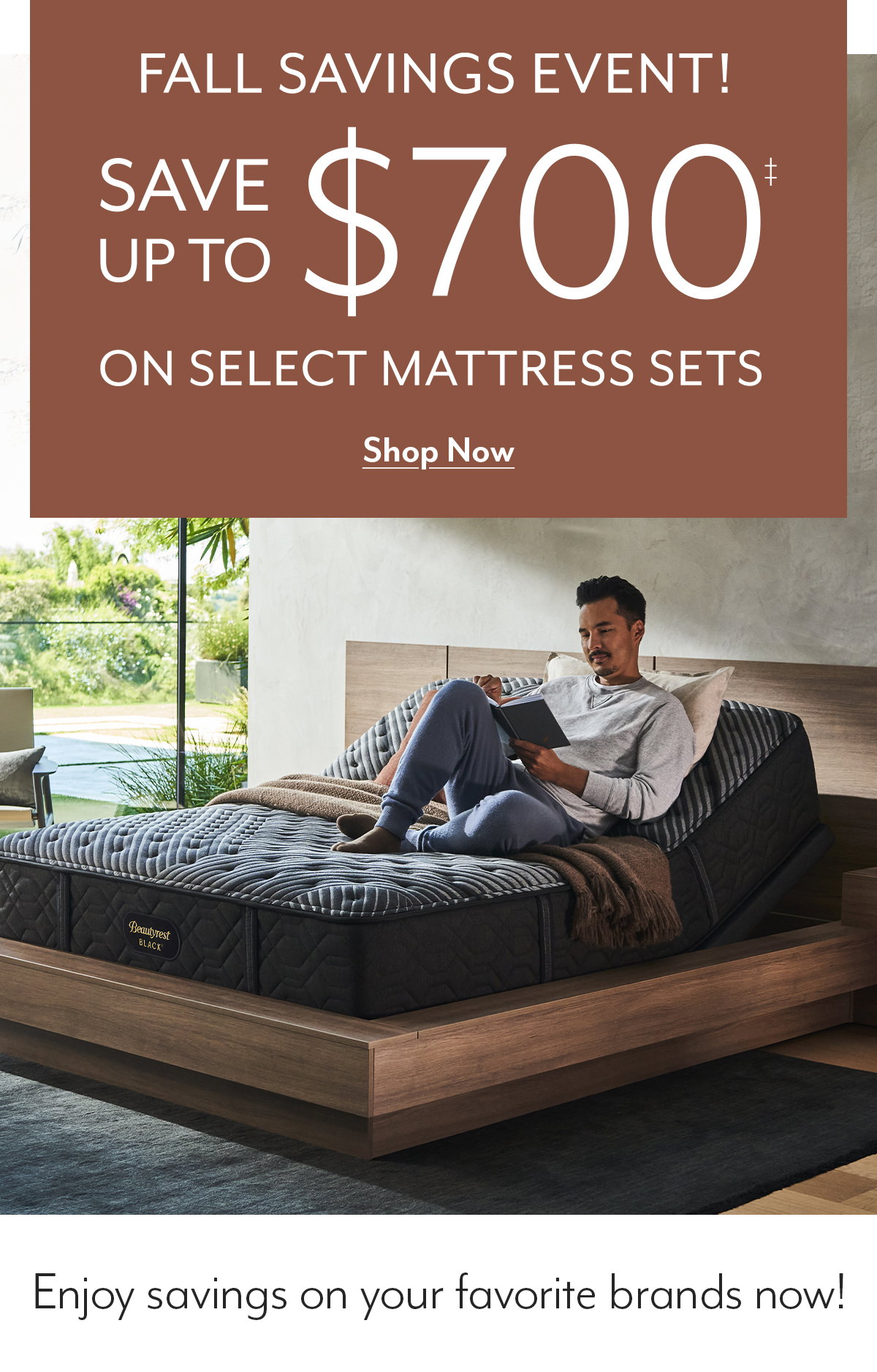Save up to $700 on select mattress sets!