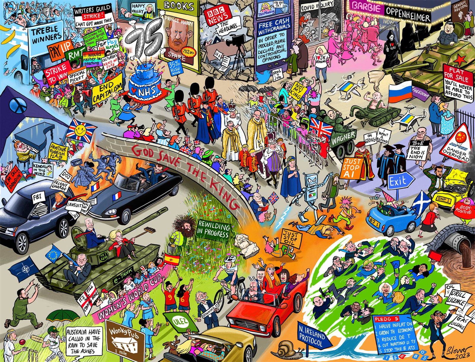 Image of 2023 According to Blower 1000 or 300 Piece Jigsaw Puzzle