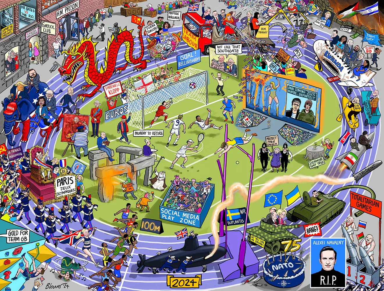 Image of 2024 According to Blower 1000 or 300 Piece Jigsaw Puzzle