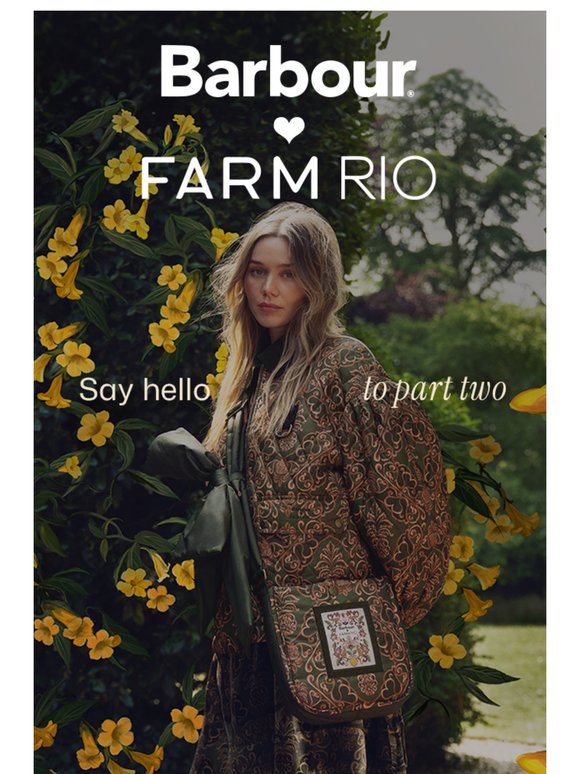 FARM Rio: NEW IN: Barbour FARM Rio | Milled