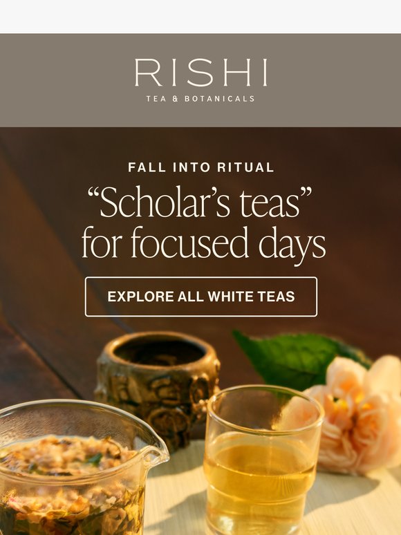 Bravo Rishi Tea Rishi Tea: White Teas to Focus the Mind | Milled