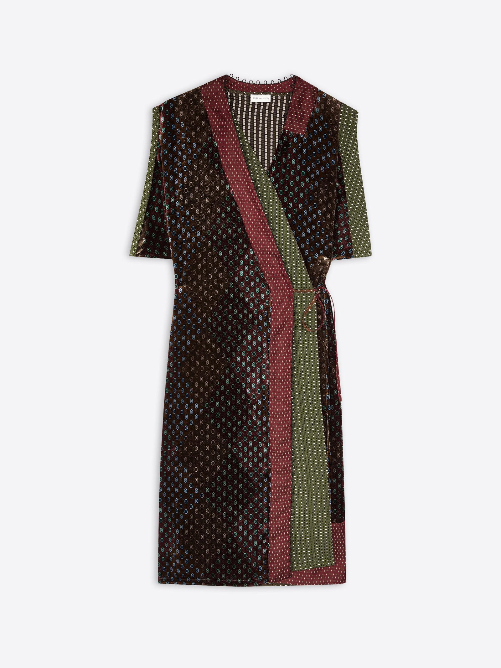 Layered velvet dress