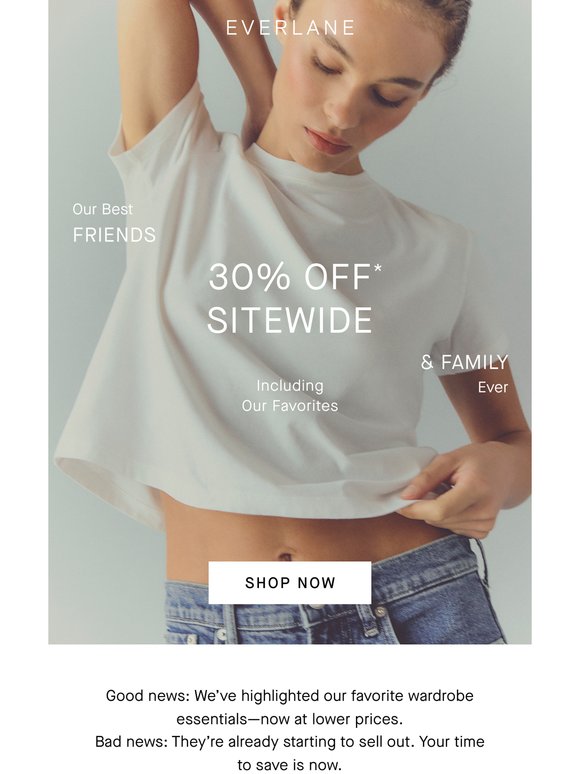 Selling Fast: 30% Off Your Favorites