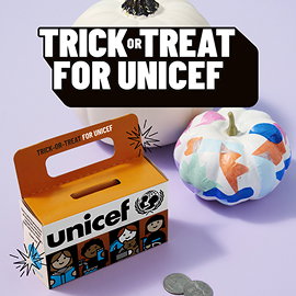 Trick or treat for UNICEF.