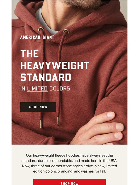 New Seasonal Colors in Heavyweight Hoodies