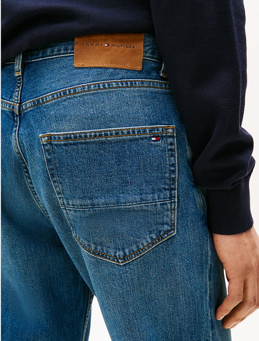 Denton Straight Leg Jeans mit Fade-Effekt
