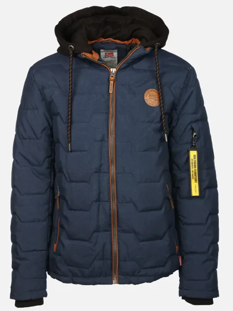 Herren Steppjacke mit vielen Details