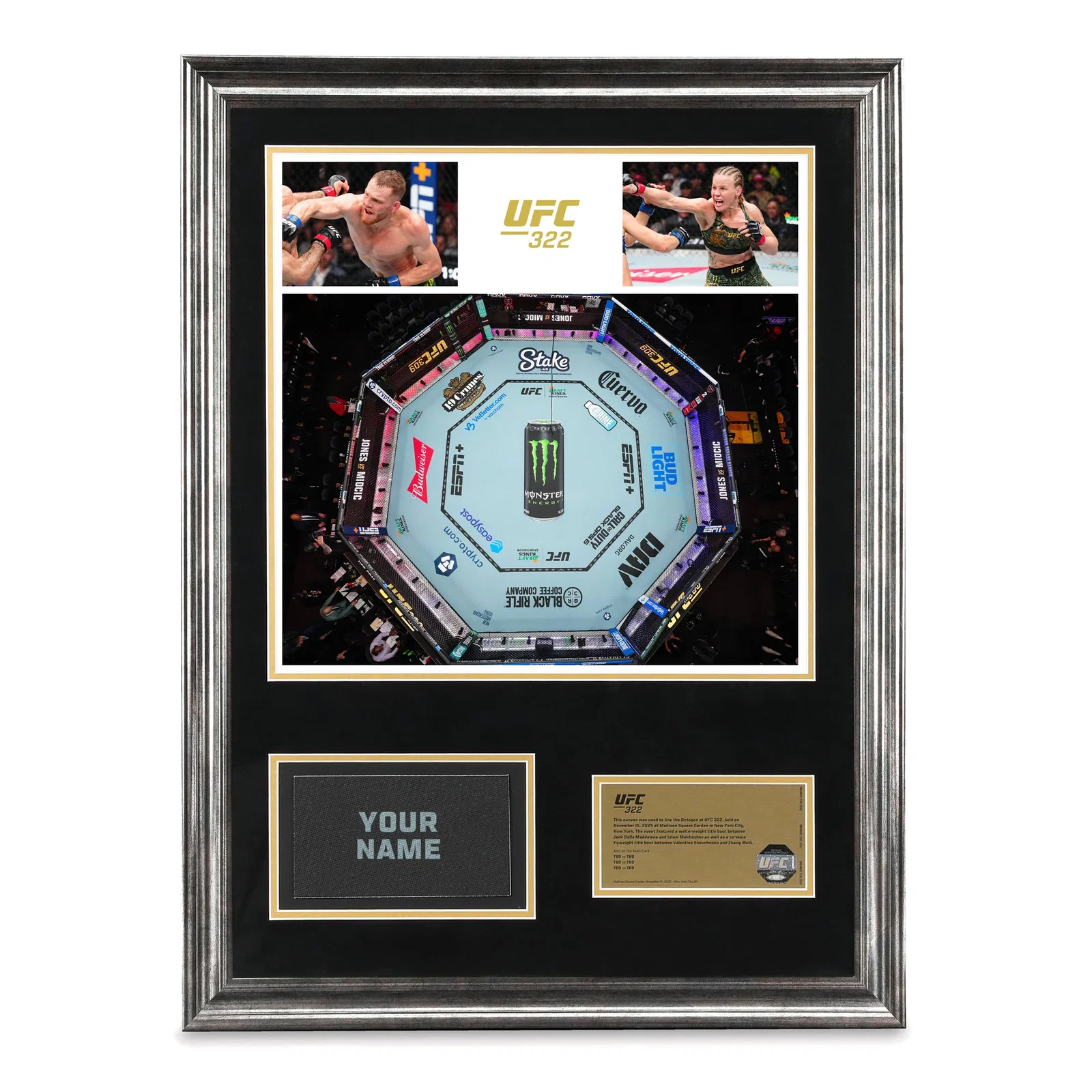 Image of UFC 322 Name on Canvas