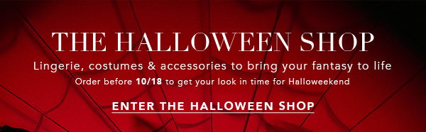 The Halloween Shop | Order before 10/18 to get your look in time for Halloweekend | Enter the Halloween Shop