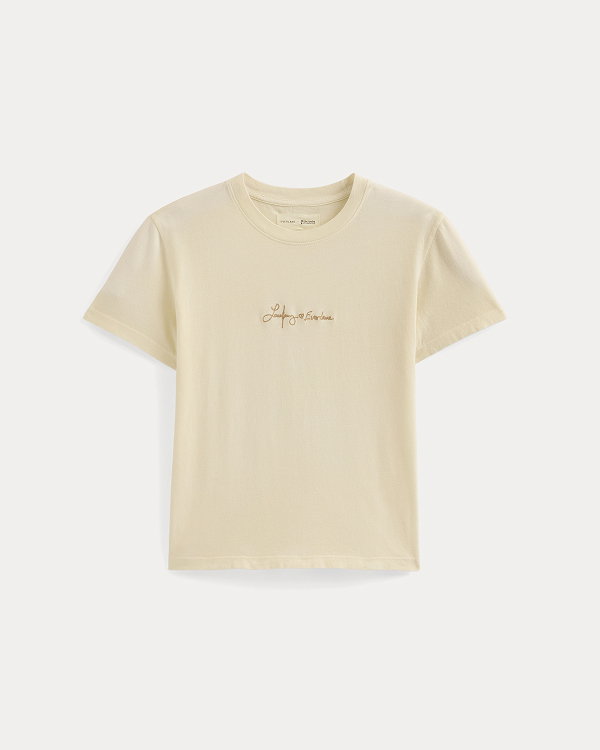 Image | Everlane x The Laufey Foundation Box-Cut Tee | Bone