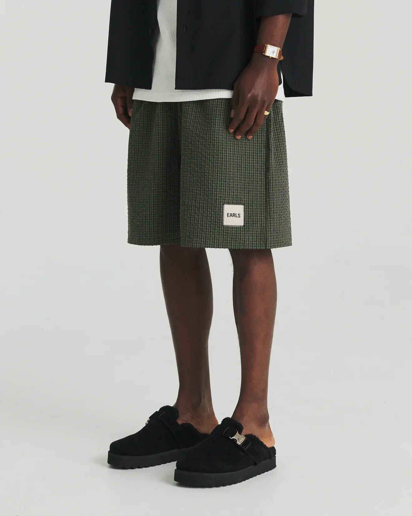 Image of Seersucker Swim Short - Green