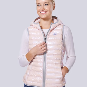 Arwen Vegan Down Vest | Pearl Pink