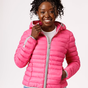 Elfy Vegan Down Short Jacket | Rose Pink