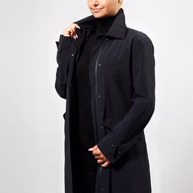 Reeva Trench Rain Coat | Black