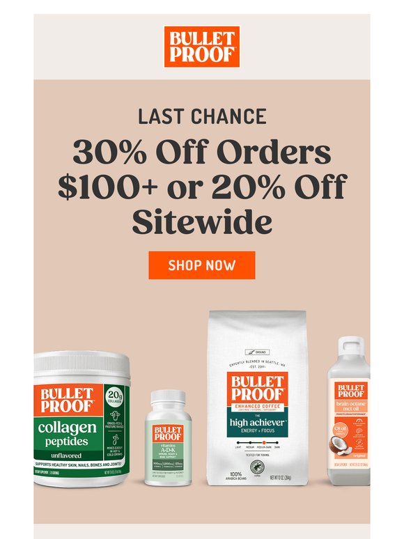 Don’t Miss Up to 30% Off!