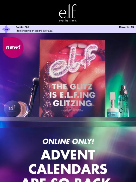 Elf Cosmetics: JUST DROPPED 🎁 the 24 Day Advent Calendar is so back ...