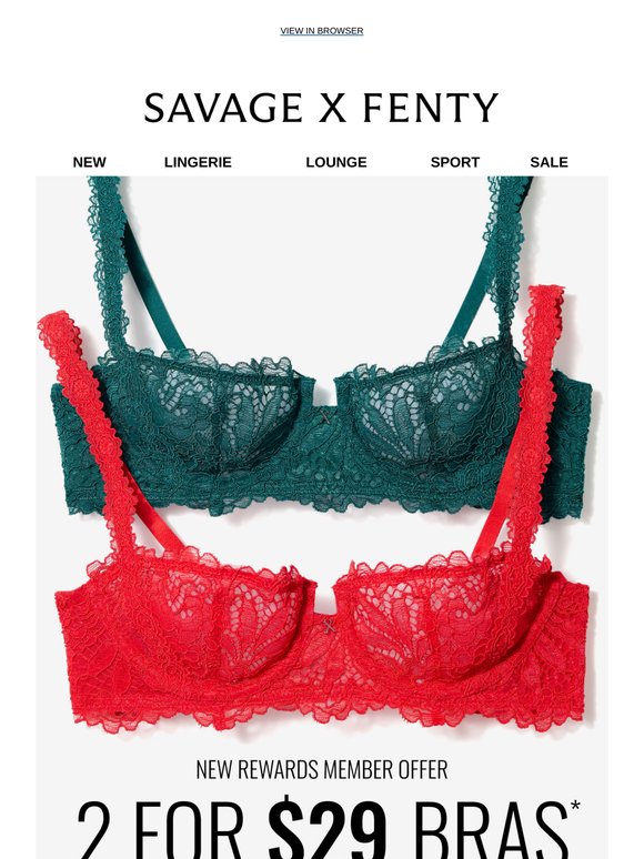 Just For You: 2 for $29 Bras