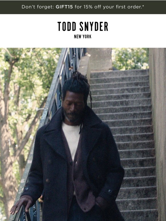 Todd Snyder: It's Back: The Private White Peacoat. | Milled