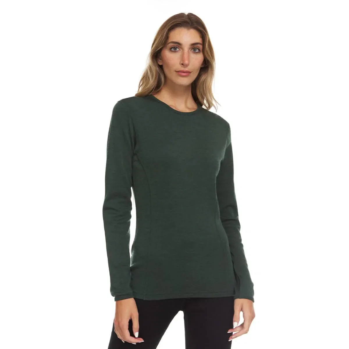 Image of Midweight Women's Crew<br>100% Merino Wool
