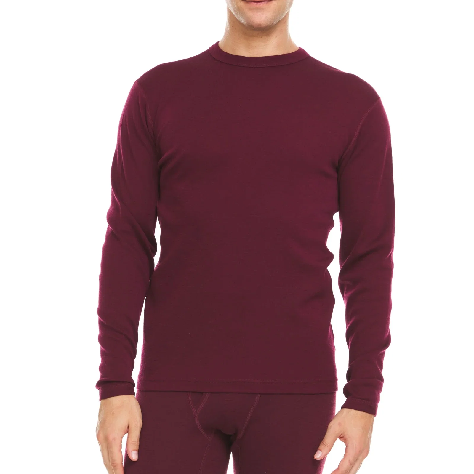 Image of Midweight Men's Crew<br>100% Merino Wool