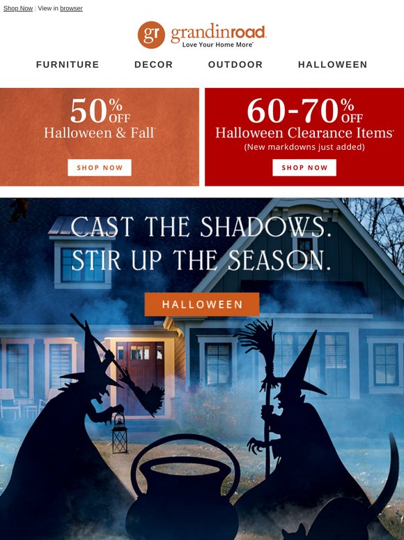 Grandin Road Halloween Sale