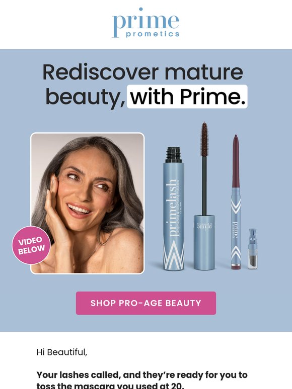 Prime Prometics: [VIDEO] Rediscovering mature beauty, with Prime. | Milled