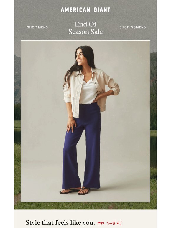 FALL SALE: Three effortless essentials.