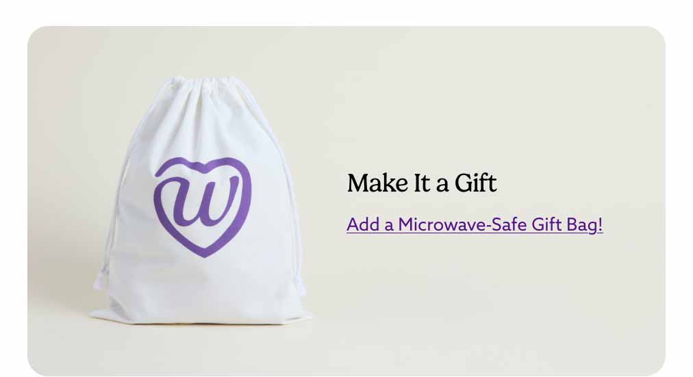 Warmies Gift Bag on a beige background. Add a Gift Bag.