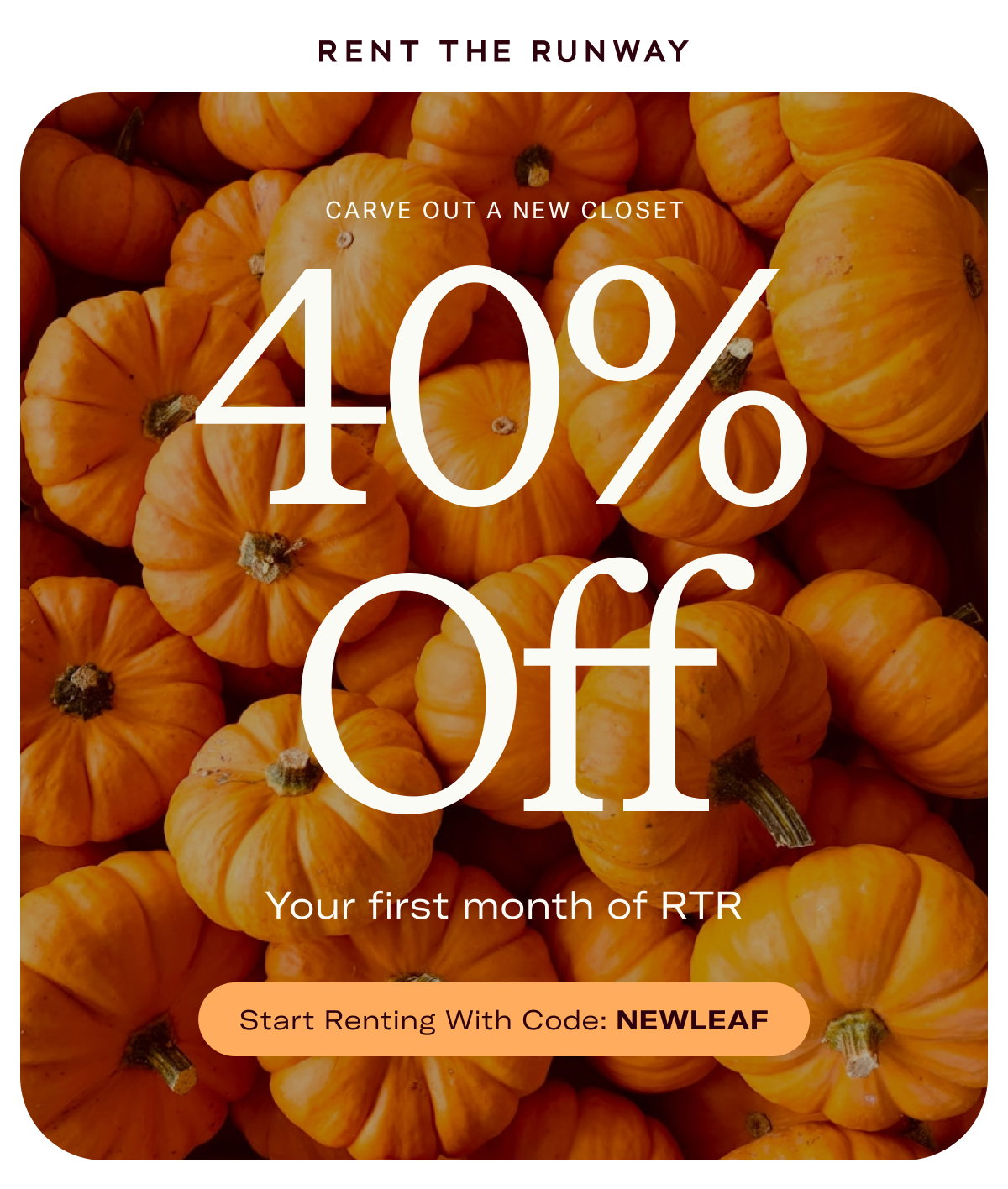 Carve OUT A NEW CLOSET40% OFF