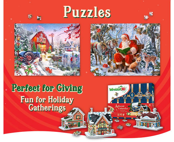 Puzzles Perfect for Giving - Fun for Holiday Gatherings