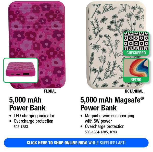 Your Choice - 5,000 mAh Power Bank - FREE Shipping To Store!