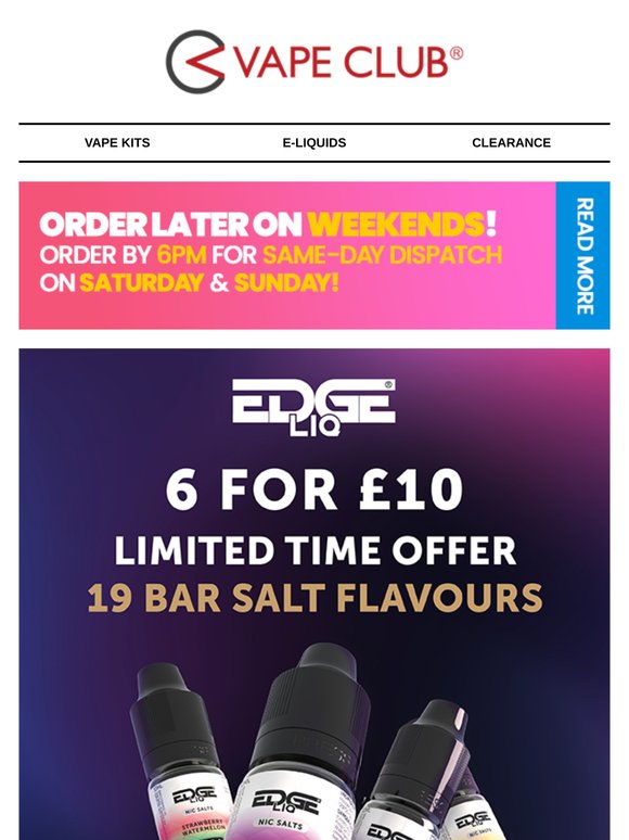 VapeClub: Easter Deals on Vampire Vape And Ohm Brew!
