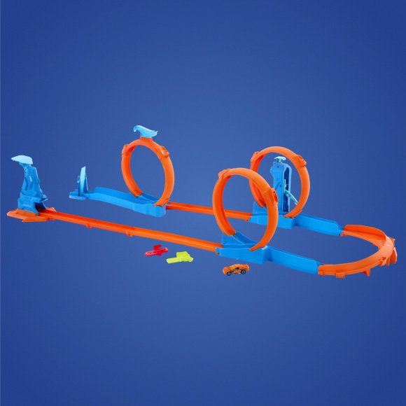 Hot Wheels Track Creator Triple Loop Speed Kit 