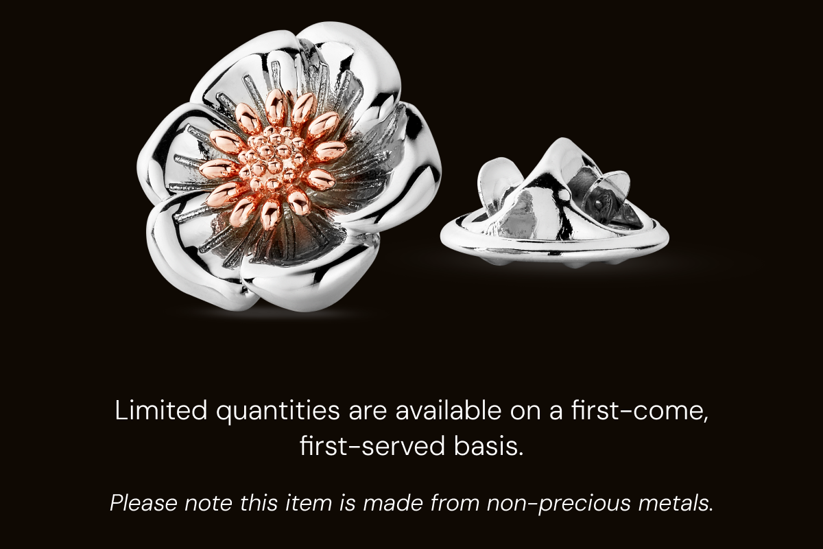 Limited quantities are available on a first-come, first-served basis. Please note this item is made from non-precious metals. 