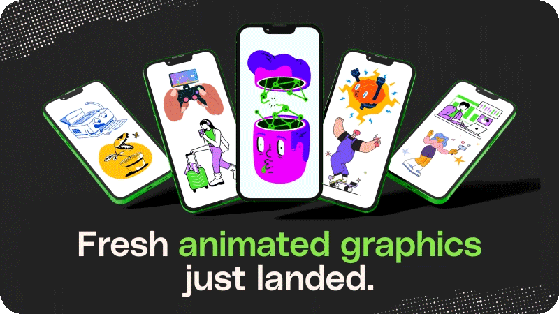 Fresh animated graphics just landed
