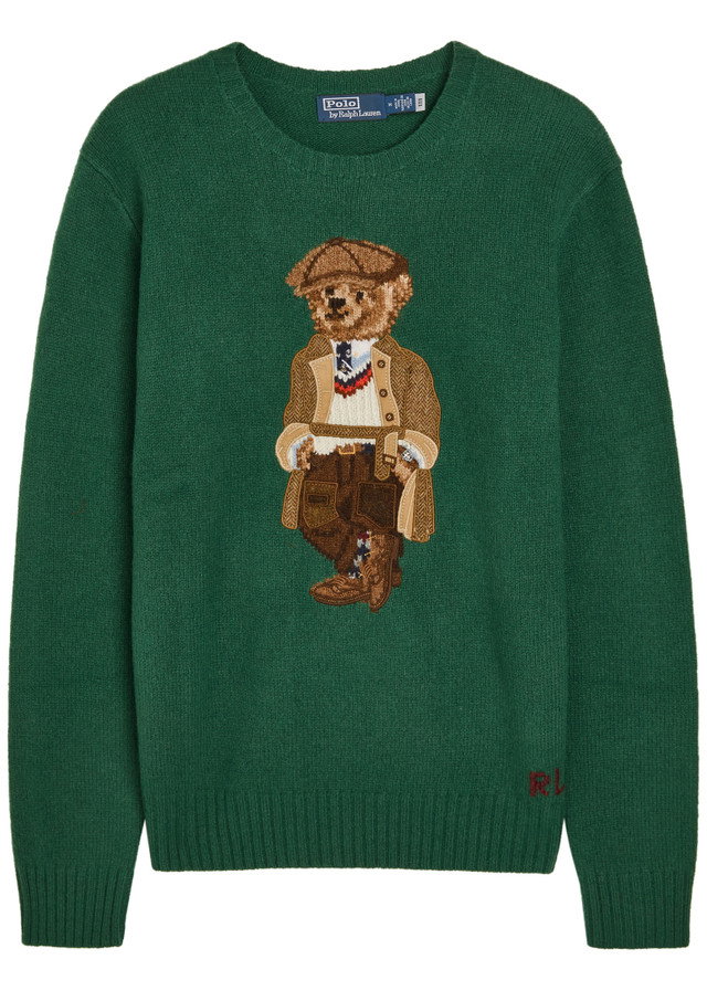 POLO RALPH LAUREN Polo bear wool and cashmere-blend jumper