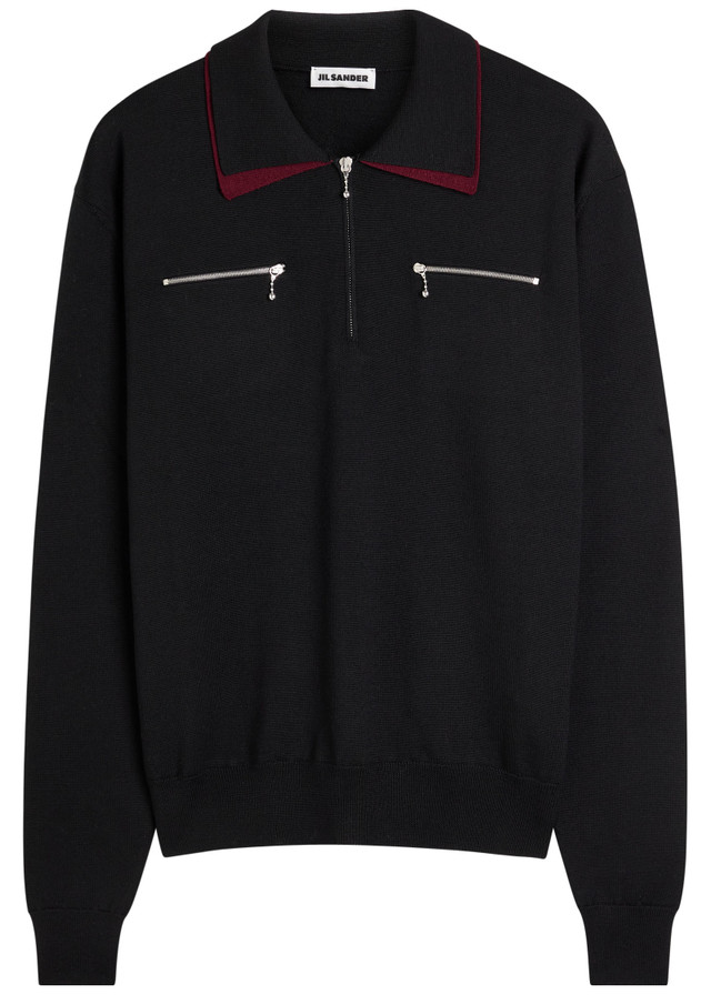 JIL SANDER Wool polo shirt