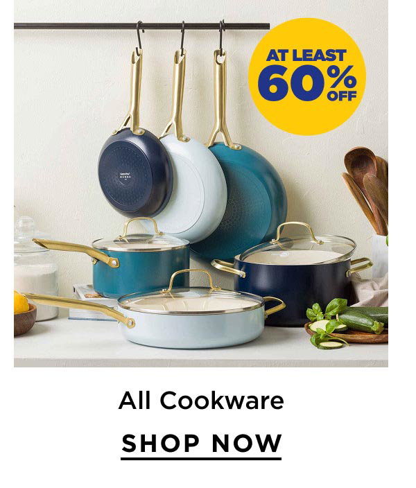 At Least 60% Off All Cookware