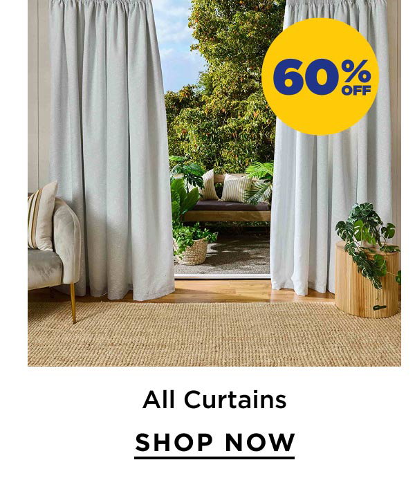 60% Off All Curtains