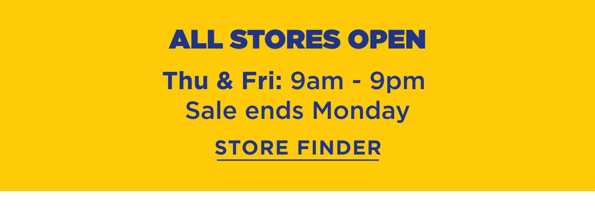 All Stores Open