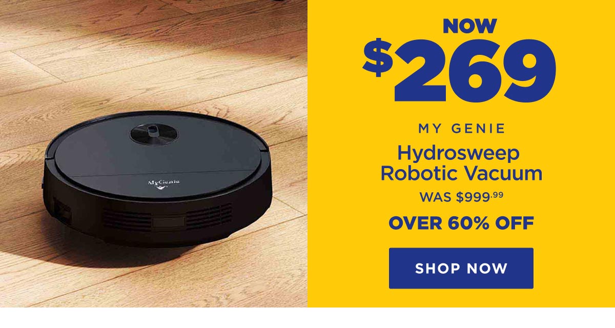 Now $269 My Genie Hydrosweep Robotic Vacuum