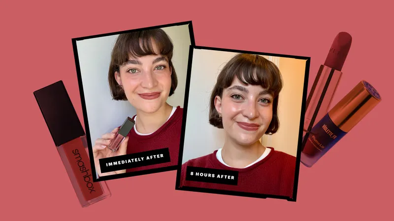 Sarah felbin long-lasting lipstick before and after