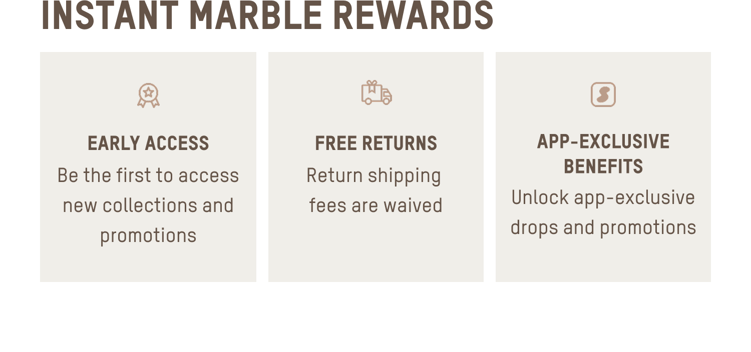 INSTANT MARBLE REWARDS