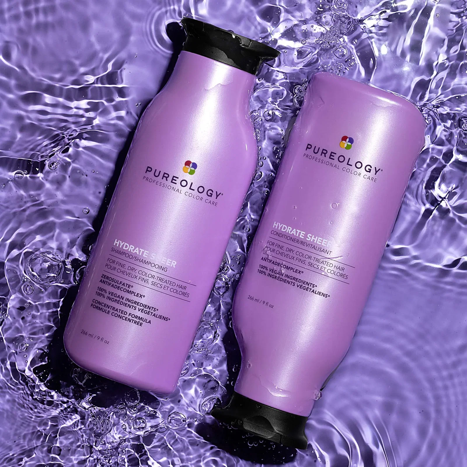Pureology Hydrate Sheer Shampoo 266ml & Conditioner 266ml Duo