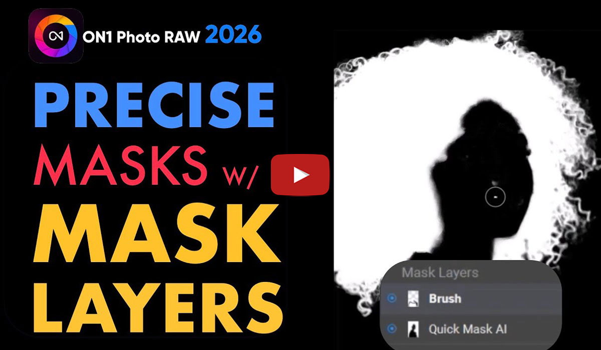 ON1 Photo RAW 2026 Precise Masks w/ Mask Layers
