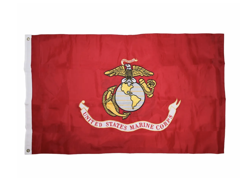 Embroidered Marine Corps Nylon Flag