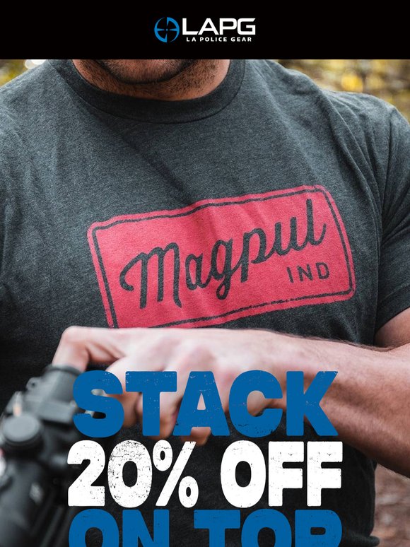 LA Police Gear: Stack 20% off on top of already great prices | Milled