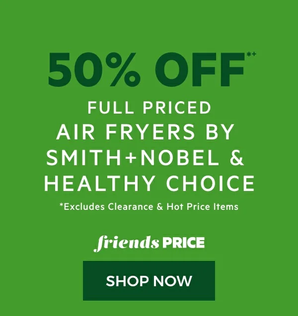 air fryers by smith+nobel and healthy choice