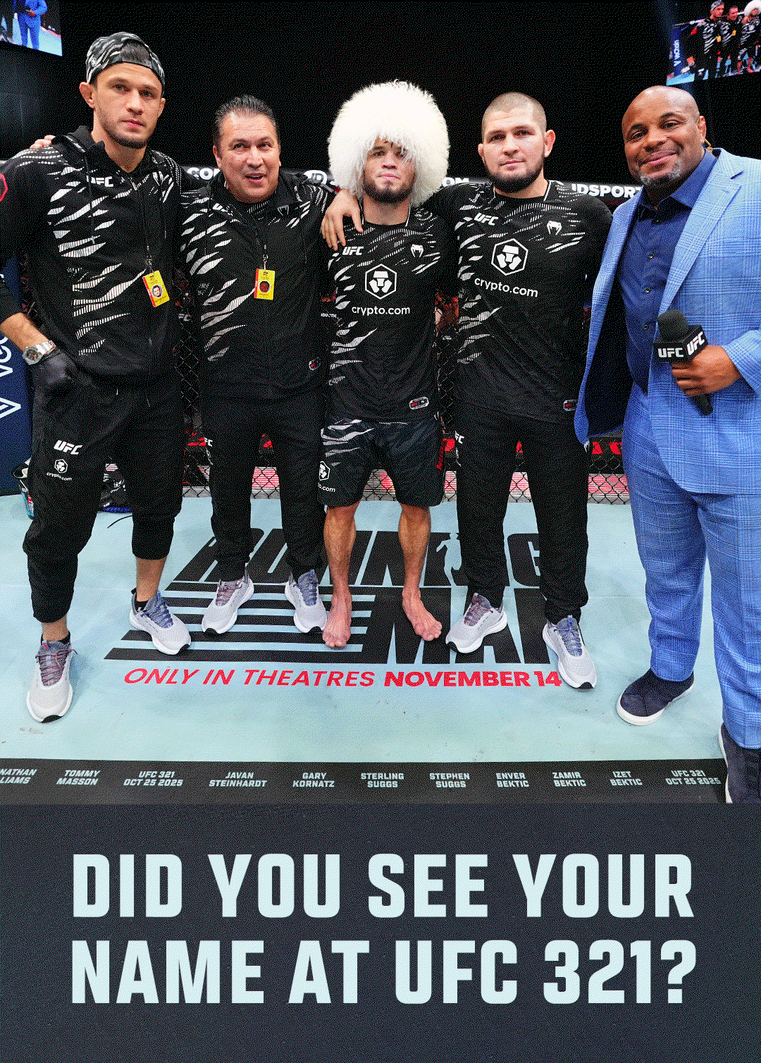 Did you see your name in Abu Dhabi?